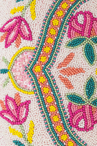 Allie Rose Beaded Top Handle Bag