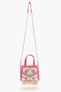 Allie Rose Beaded Top Handle Bag