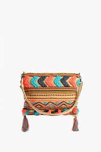 Molten Lava Tufted Crossbody Bag