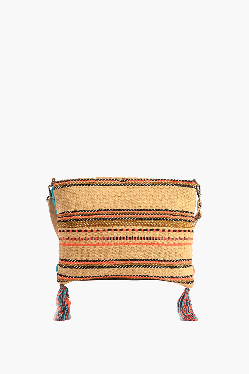 Molten Lava Tufted Crossbody Bag