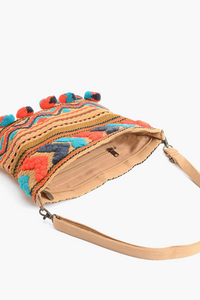 Molten Lava Tufted Crossbody Bag