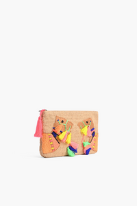 Embroidered Desert King Beach Clutch