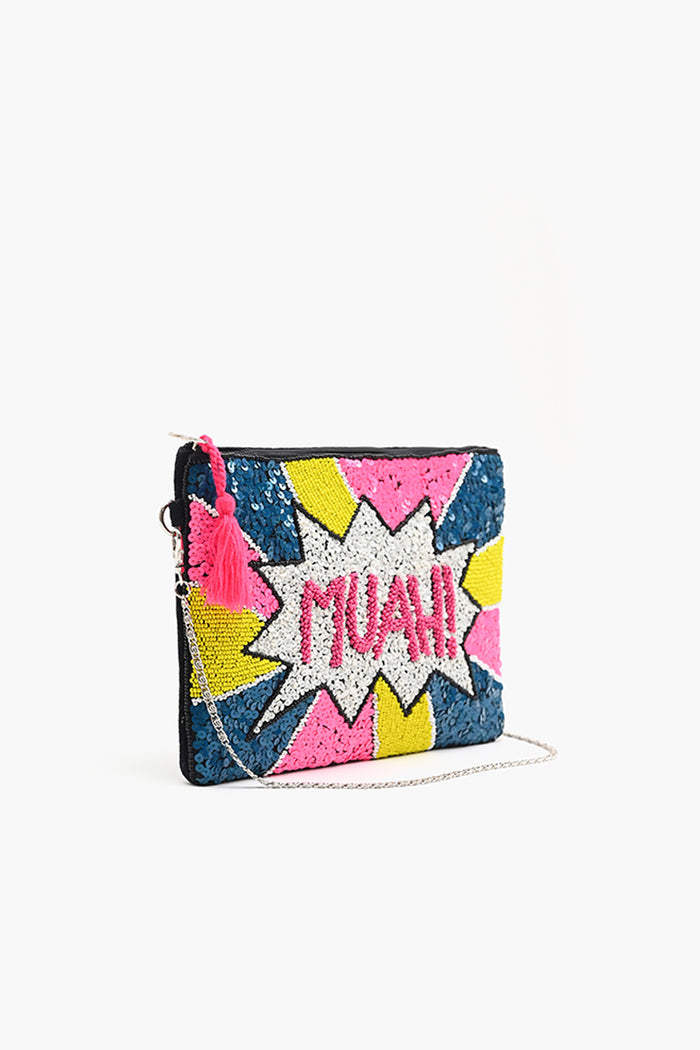 Muah  Embellished Clutch