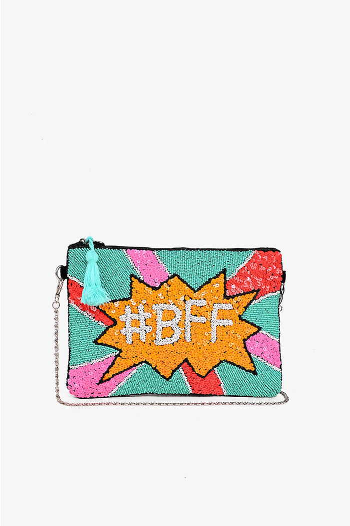 BFF Embellished Crossbody Sling Bag
