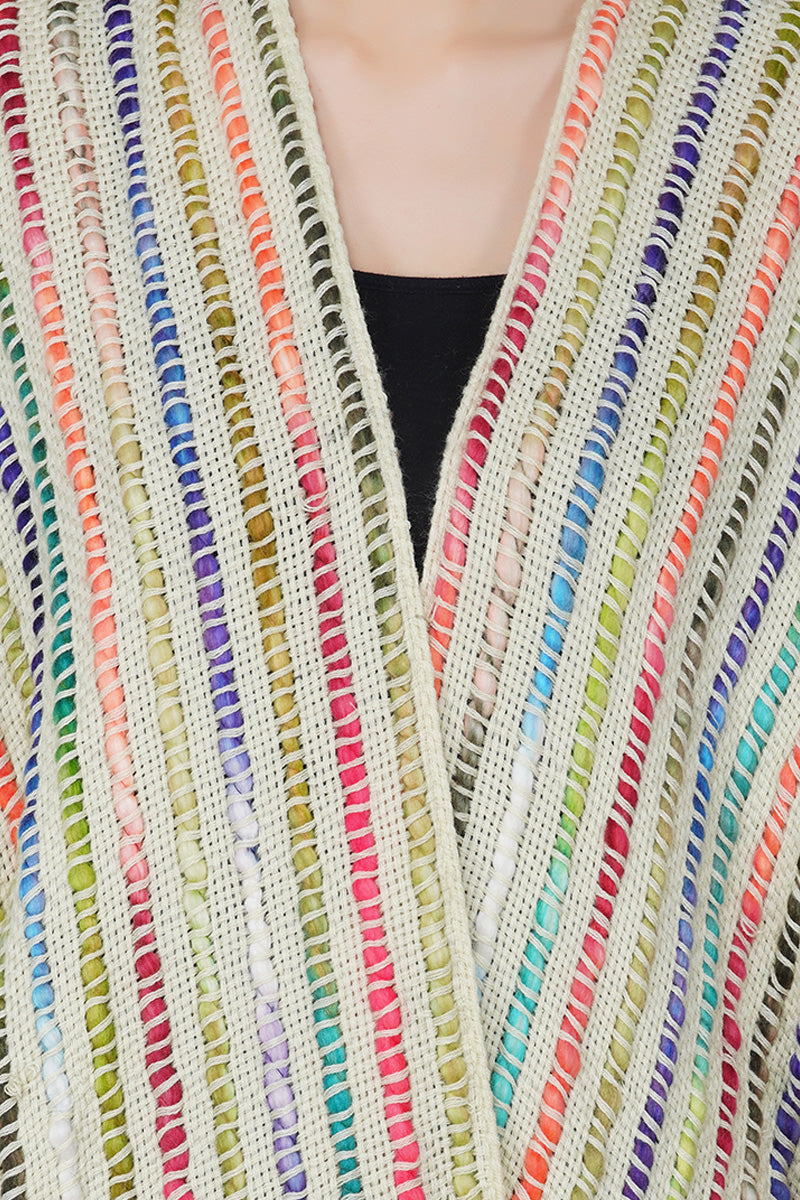 Acrylic Handwoven Bohemian Poncho