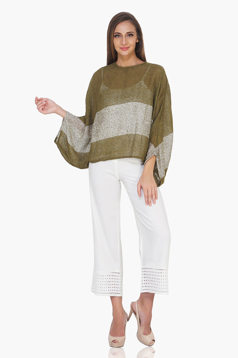 Boucle Kimono Top