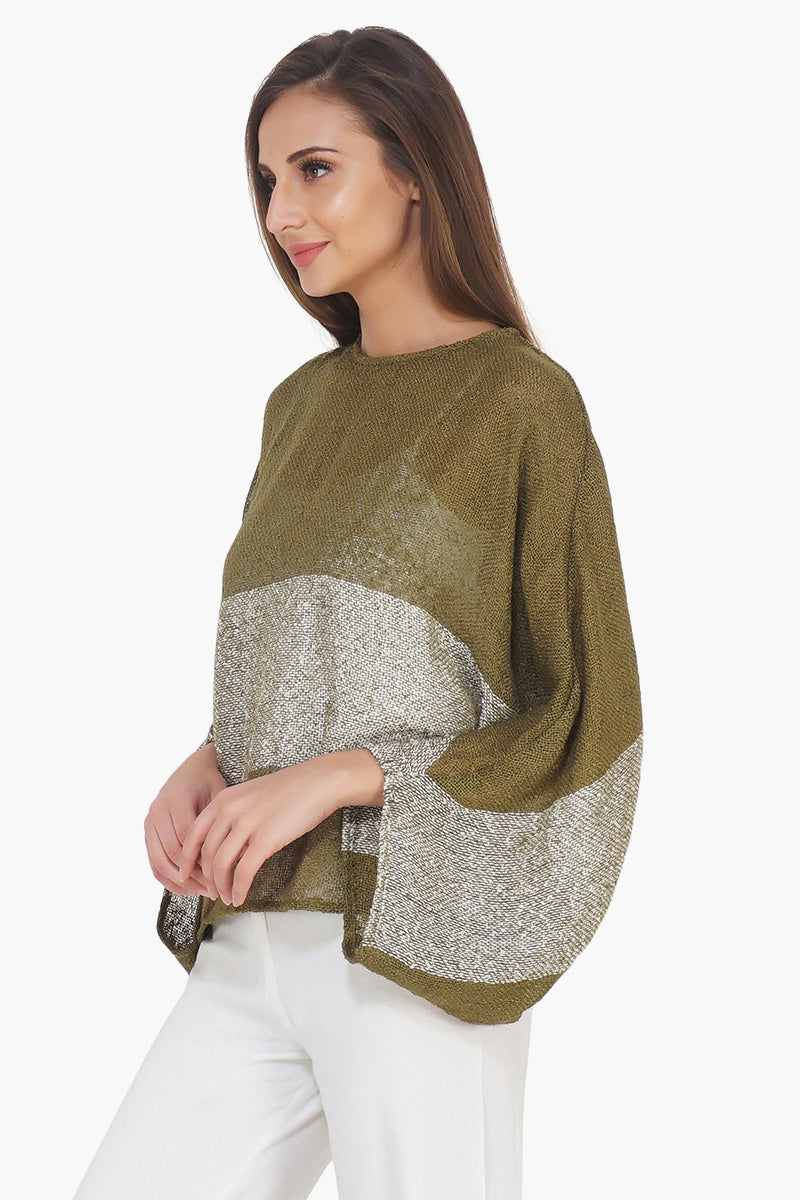 Boucle Kimono Top