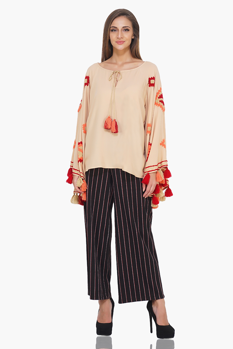 Earthly Embroidered Top