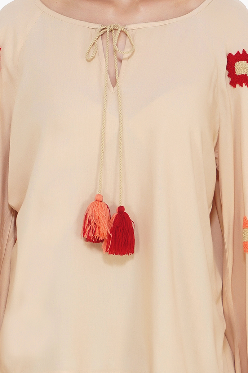 Earthly Embroidered Top