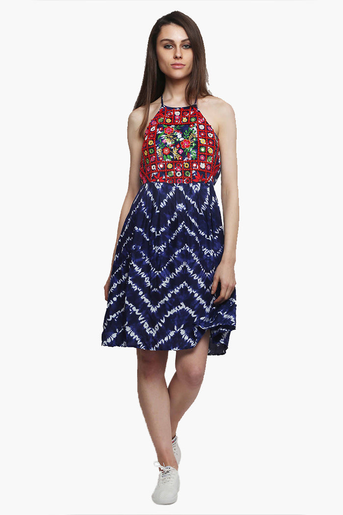 Embellished Knee Length Dress