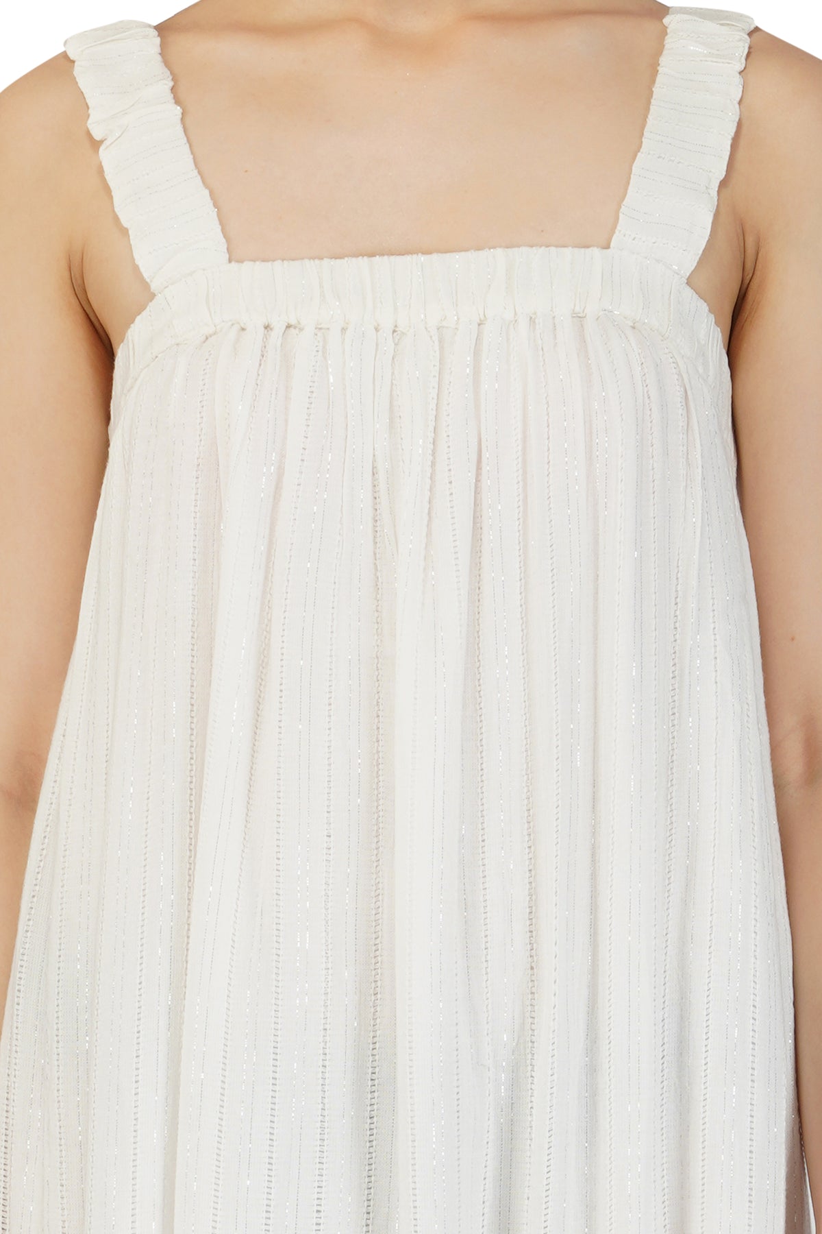 Luna Silver Stripe Maxi Dress
