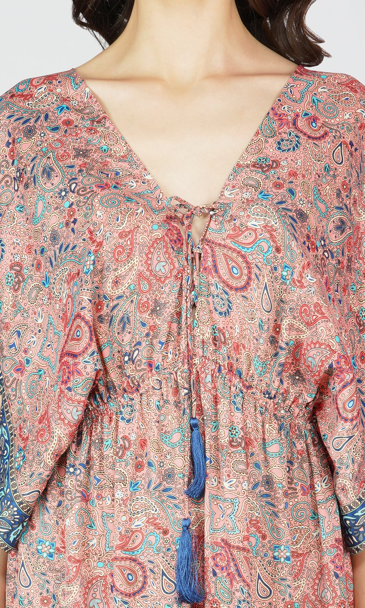 Product Title: Nina Blush Paisley Maxi Dress