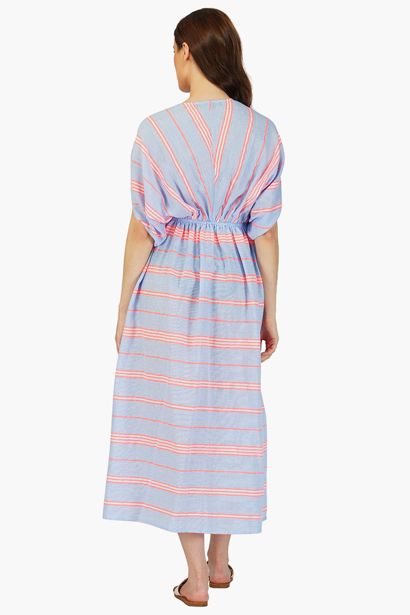 Cloud Nine Cotton Striped Maxi Dress