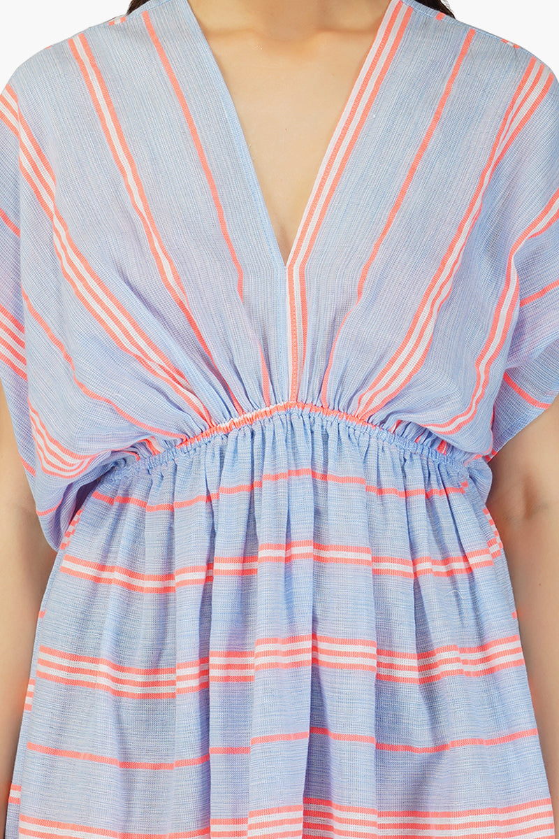 Cloud Nine Cotton Striped Maxi Dress