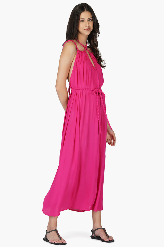 Berry Bliss Viscose Maxi Dress