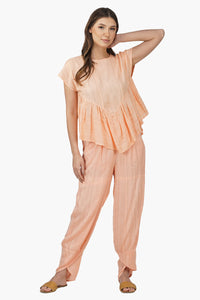 Sandy Viscose Lurex Striped  Co-ord set
