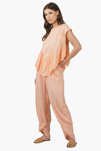 Sandy Viscose Lurex Striped  Co-ord set