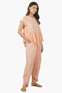 Sandy Viscose Lurex Striped  Co-ord set
