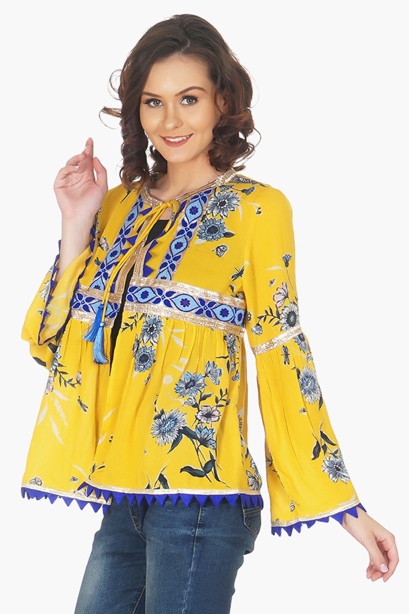 Amber Floral Cover Up