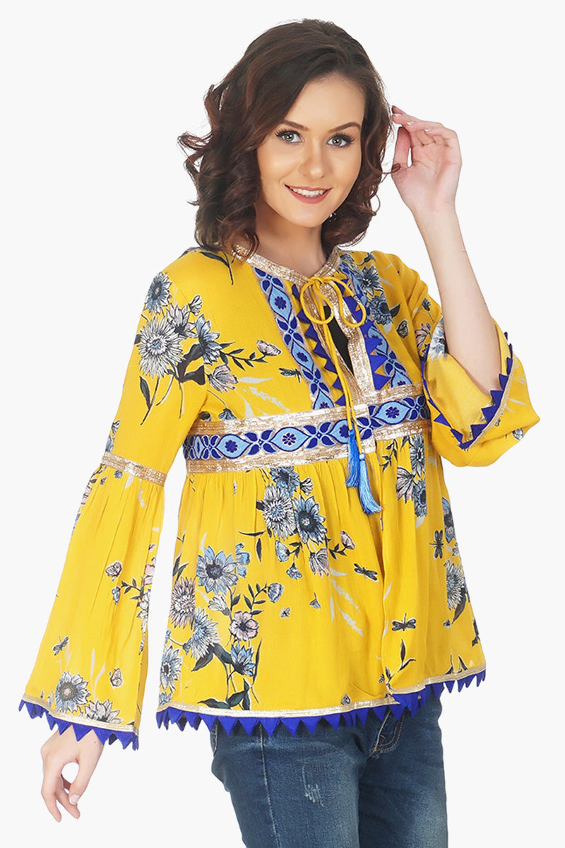 Amber Floral Cover Up