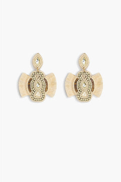 Egret Embellished Earrings