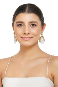 Handcrafted Seashell Beaded Earrings