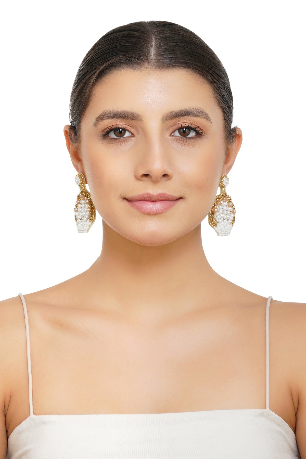 Handcrafted Seashell Beaded Earrings