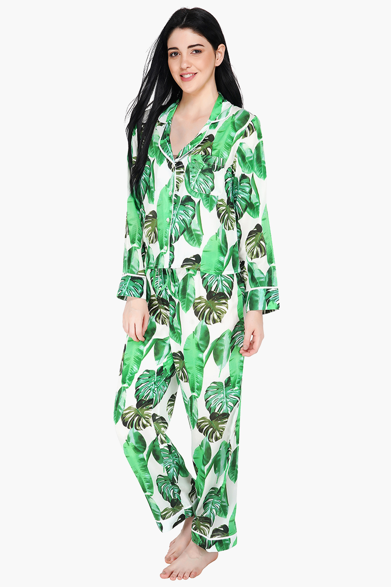 Tropical Printed Loungewear Set