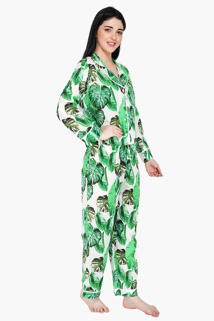 Tropical Printed Loungewear Set