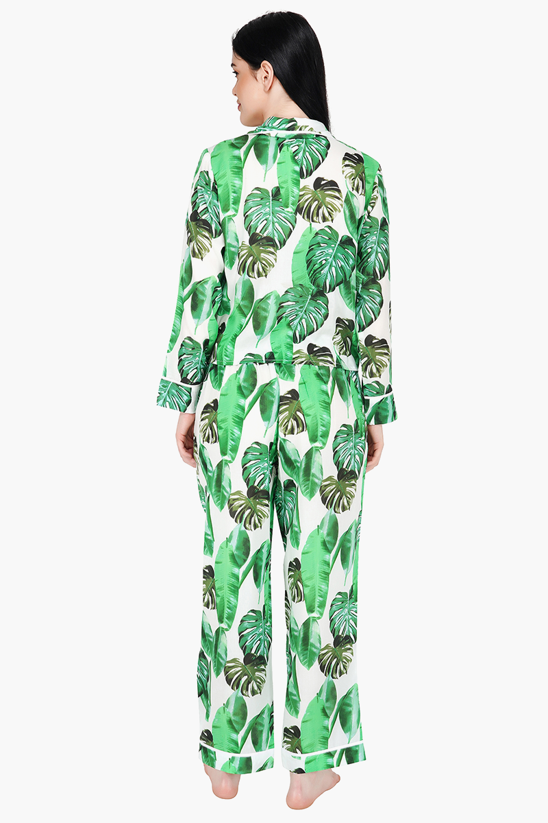 Tropical Printed Loungewear Set