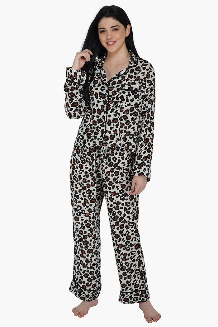 Leopard Printed Women Loungewear Set