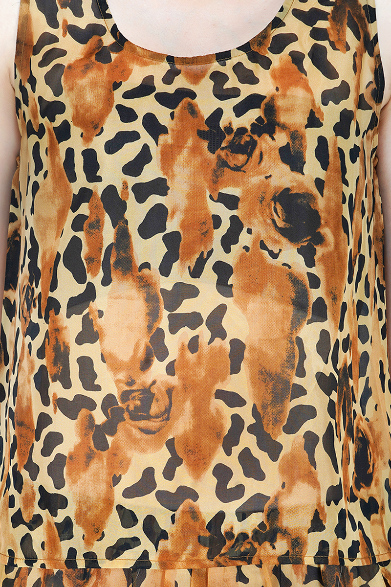 Lovely Leopard Rose Loungewear Shorts Set