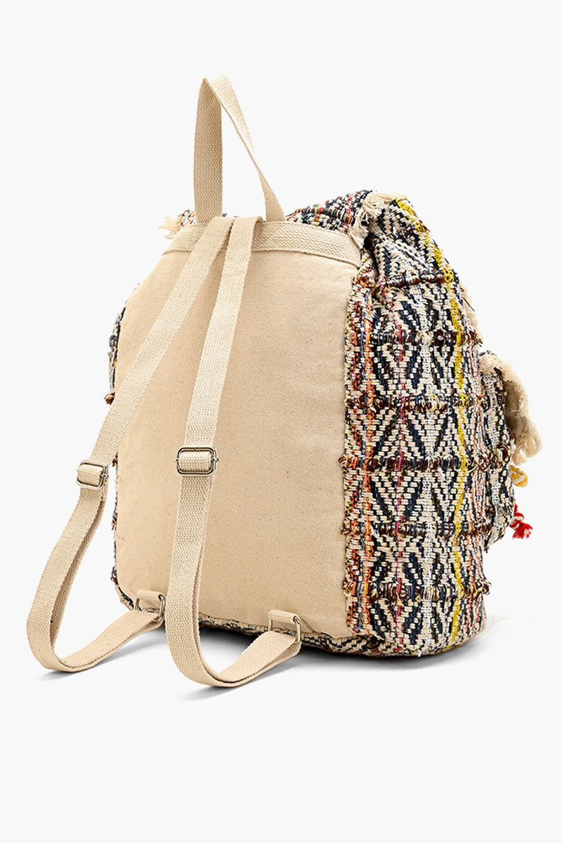 Frayed Knot Drawstring  Backpack