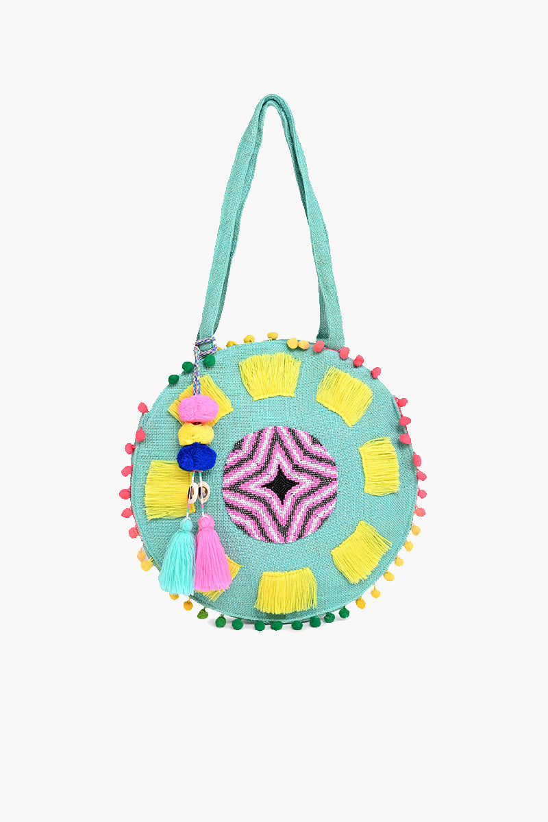 Chateau Rose Round Shoulder Bag