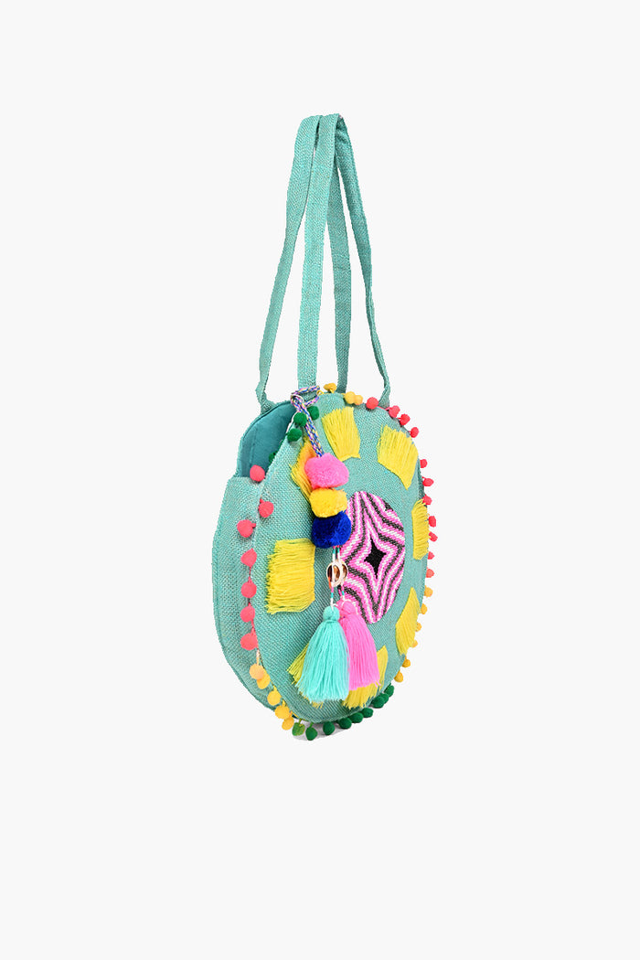 Chateau Rose Round Shoulder Bag