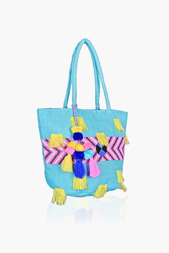 Chateau Rose Beaded Tote Bag