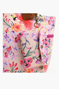 Summer Florals Printed Women Pink Handbag