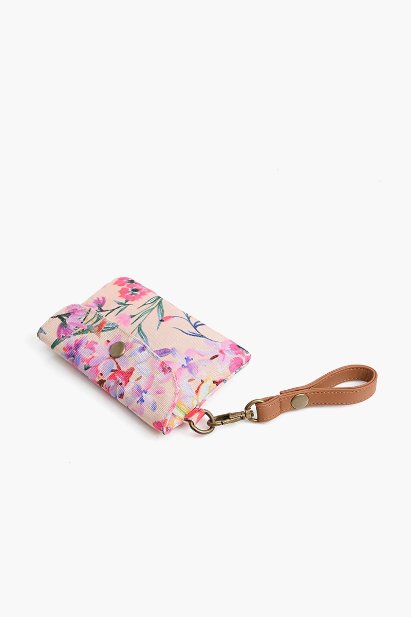 Summer Florals Printed Women Pink Handbag