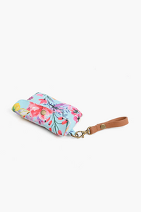 Summer Floral Printed Blue Handbag