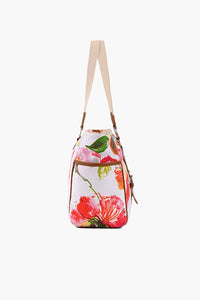 Big Watercolor Floral Printed Multi-purpose Tote