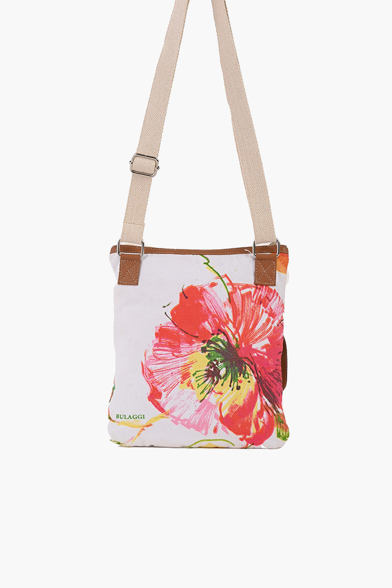Watercolor Floral Printed Crossbody Bag