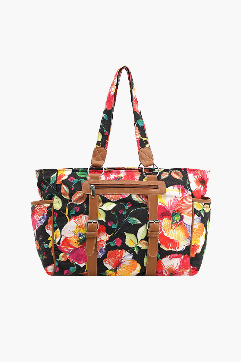 Oversized Floral Printed Tote