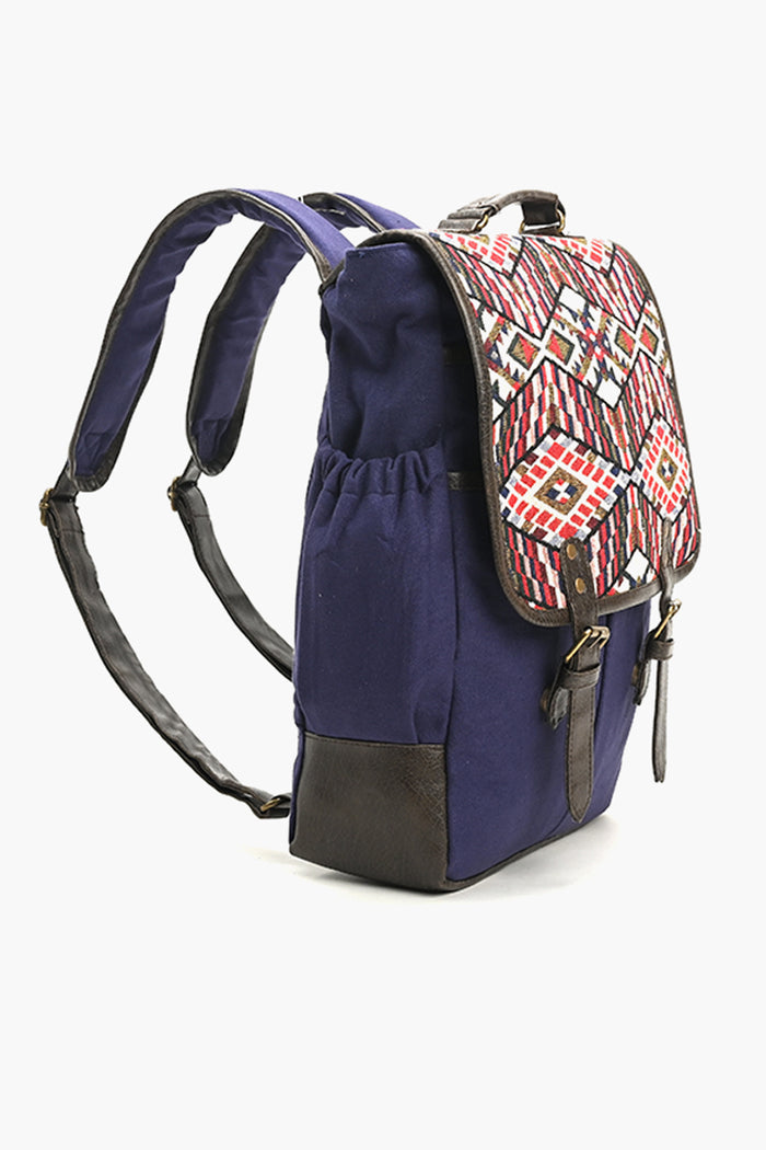 Jacquard Blue Laptop Backpack