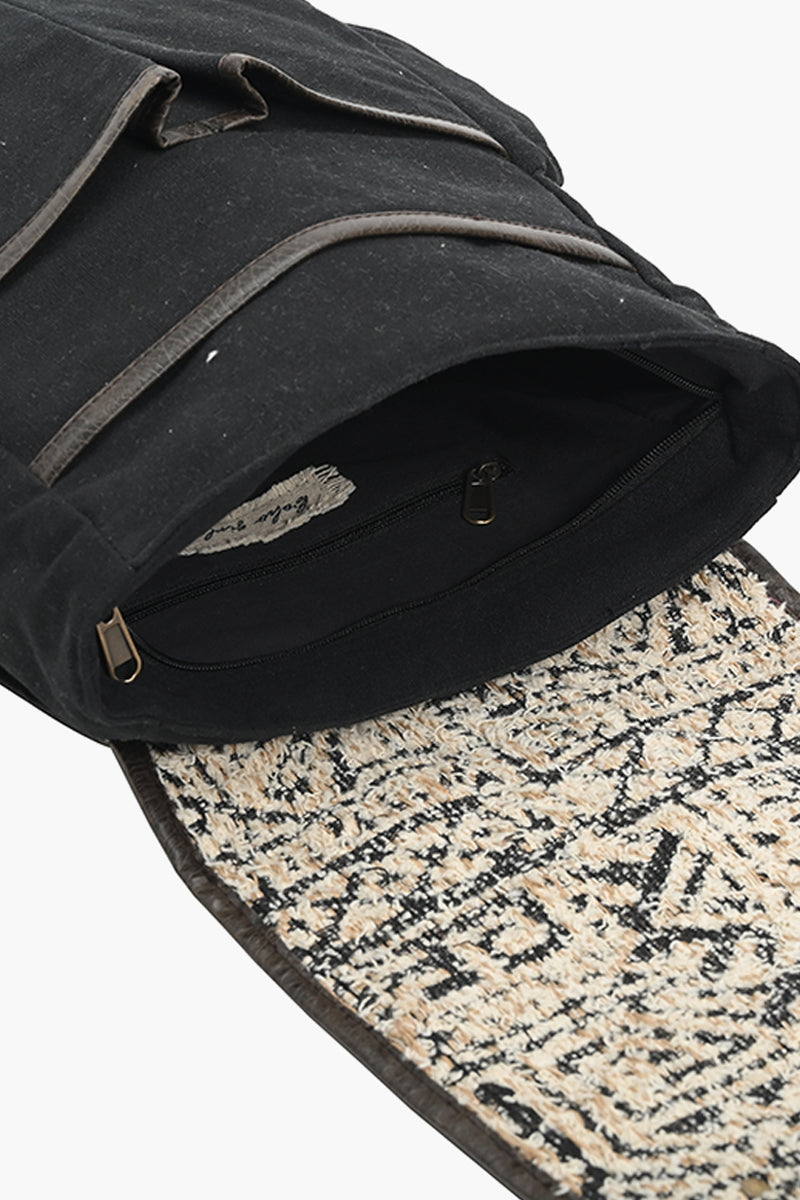 Jacquard Black Laptop Backpack