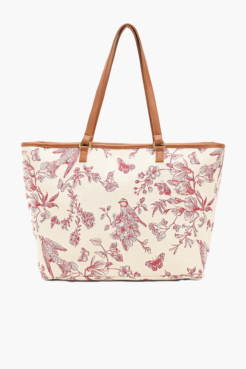 Safari Tote Bag - Maroon