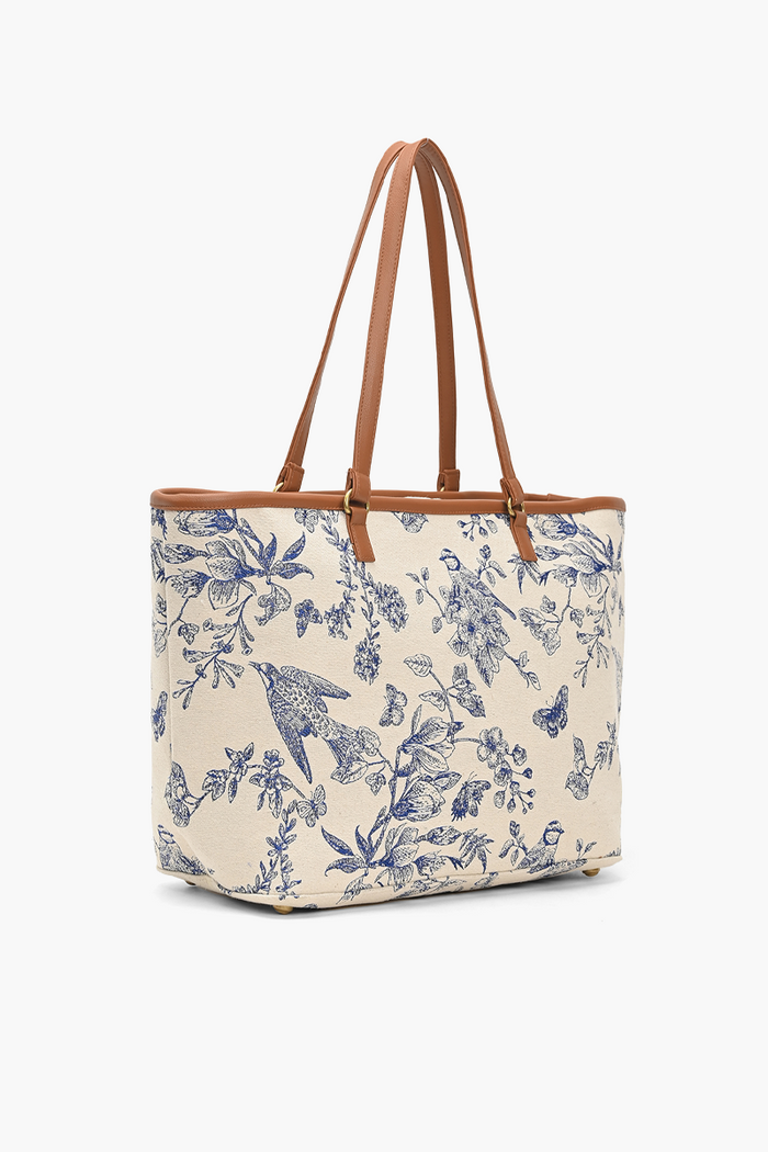 Blue Toile Safari Tote Bag