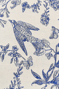 Blue Toile Safari Tote Bag
