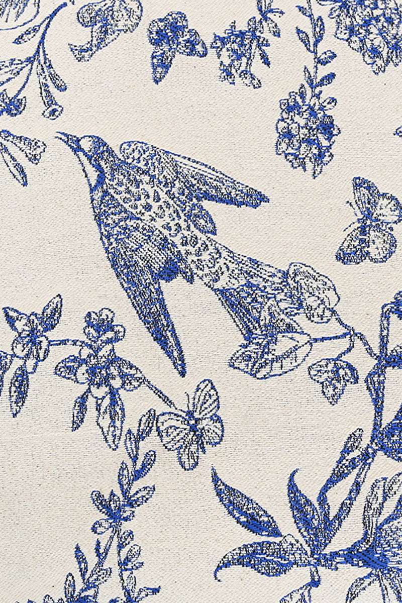 Blue Toile Safari Tote Bag