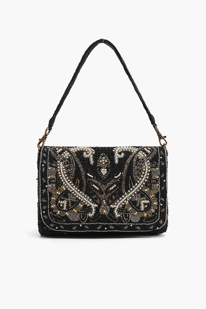 Moonless Night Embellished Shoulder Bag