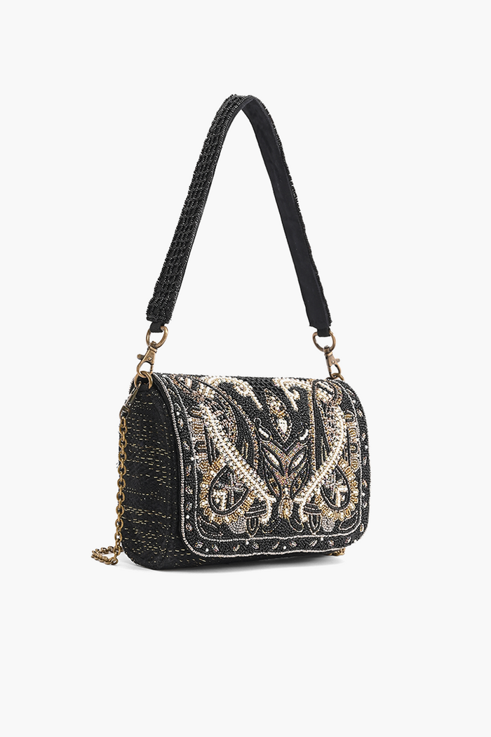 Moonless Night Embellished Shoulder Bag